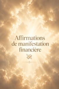 Femme lisant des affirmations autour de l'argent dans un cadre calme et serein.