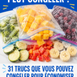 Assiette avec divers aliments congelés pour gagner du temps en cuisine.