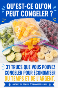 Assiette avec divers aliments congelés pour gagner du temps en cuisine.