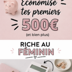 Femme souriante tenant une tirelire en forme de cochon, symbolisant l'épargne et les économies.