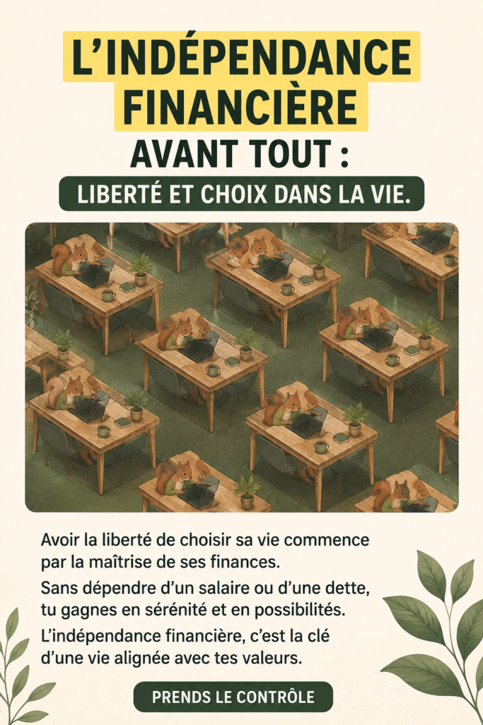 Femme souriante regardant des documents financiers, symbolisant l'indépendance financière