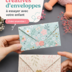 Ensemble d'enveloppes colorées et activités créatives pour enfants