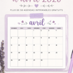 Calendrier d'avril 2026 à imprimer, design élégant et pratique pour la planification.