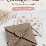 Cœur en papier fait main en rouge, parfait pour la décoration.