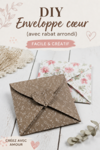 Cœur en papier fait main en rouge, parfait pour la décoration.