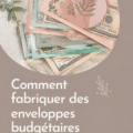 Fabrication d'enveloppes de budget transparentes en cours avec du matériel simple