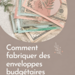 Fabrication d'enveloppes de budget transparentes en cours avec du matériel simple