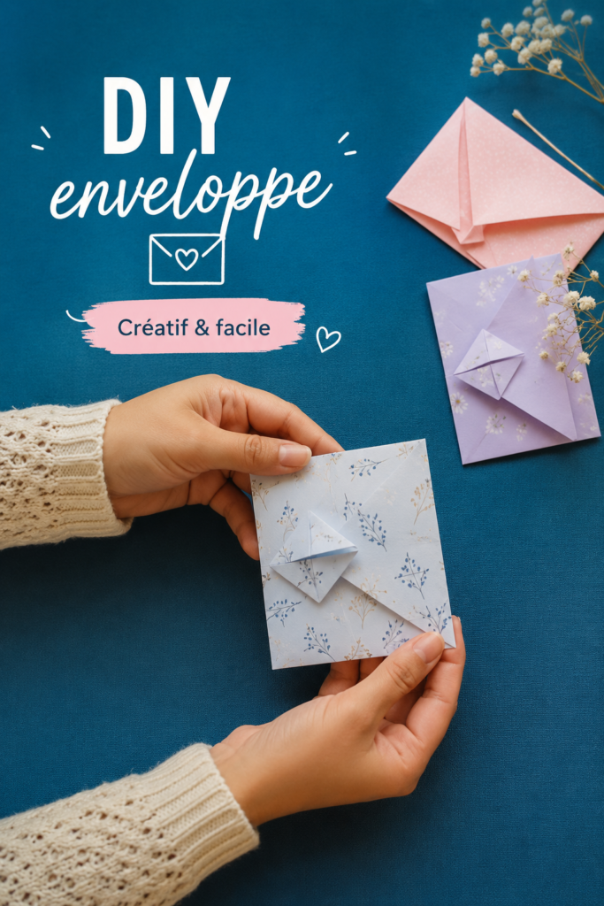 Enveloppes DIY colorées et décorées pour des courriers uniques