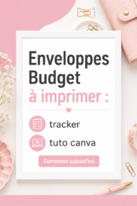Un ensemble d'enveloppes imprimées pour la gestion de budget sur une table, avec un design coloré et pratique.