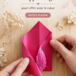 Enveloppes cadeaux élégantes ornées de feuilles et motifs variés sur une table en bois.