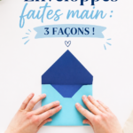 Enveloppes faites main avec designs colorés et variés, idéales pour personnaliser vos courriers.