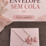 Image d'enveloppes faites maison sans colle, décorées de manière créative.