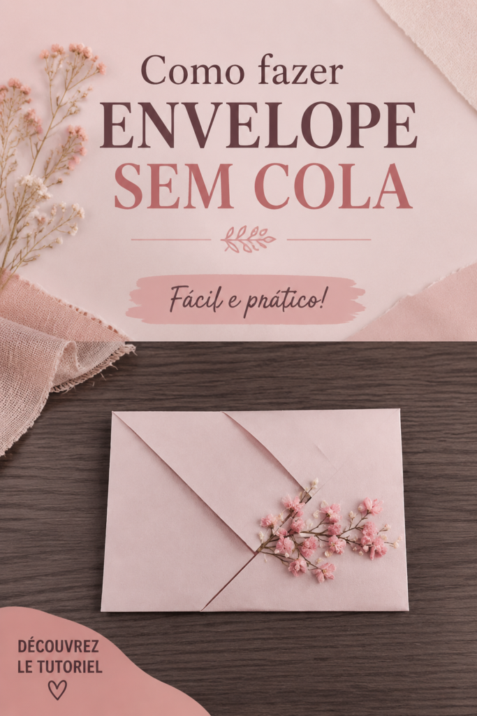 Image d'enveloppes faites maison sans colle, décorées de manière créative.