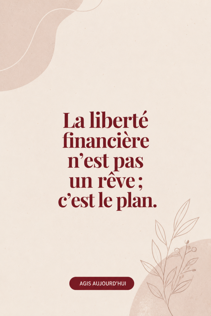 Femme souriante consultant ses finances à la maison, représentant la liberté financière.