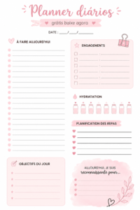 Un calendrier affichant une journée organisée avec une décoration chaleureuse