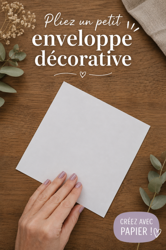 Un assortiment d'enveloppes décoratives pliées à la main sur une table