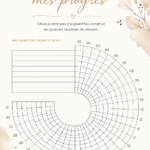 Femme en train de visualiser ses progrès avec un tableau de suivi.