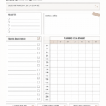 Une capture d'écran d'un planner Notion hebdomadaire bien organisé
