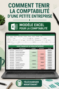 Femme utilisant Excel pour gérer la comptabilité de sa petite entreprise
