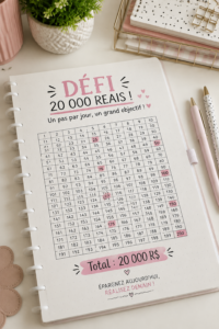 Une femme souriante examinant son budget et ses finances personnelles.