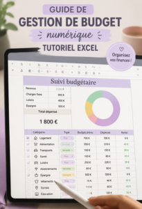 Femme utilisant Excel pour gérer ses finances personnelles