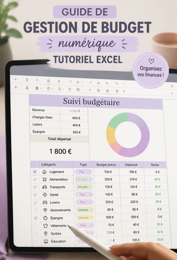 Femme utilisant Excel pour gérer ses finances personnelles