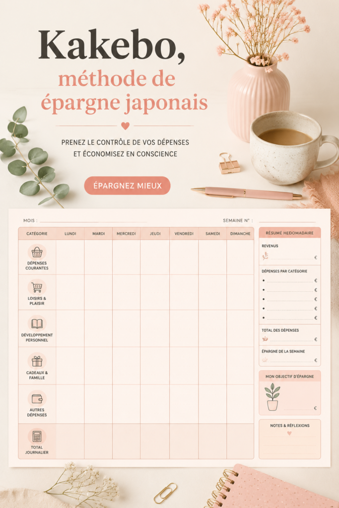 Un kakebo ouvert avec des notes sur la gestion des finances personnelles
