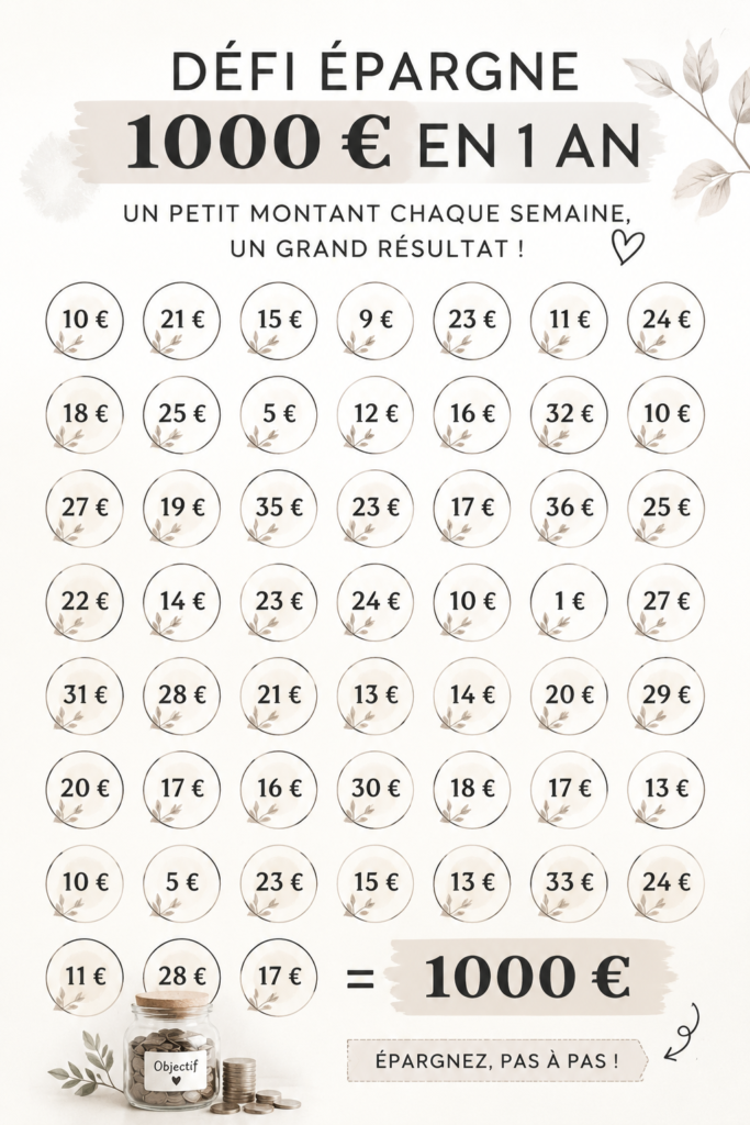 Femme examinant un tableau de budget et un carnet de notes pour planifier ses économies.