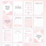 Image d'un planner annuel personnalisé créé sur Canva, adapté à l'organisation personnelle.