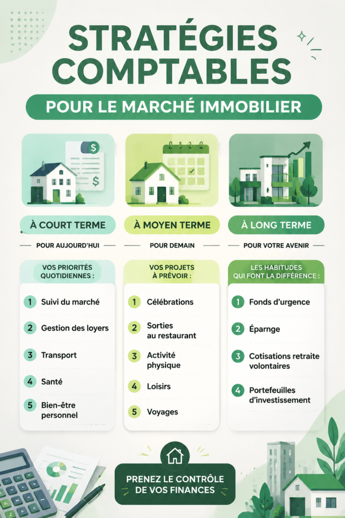 Stratégies comptables pour le marché immobilier : un tableau de gestion