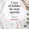 Femme utilisant un agenda pour organiser sa journée