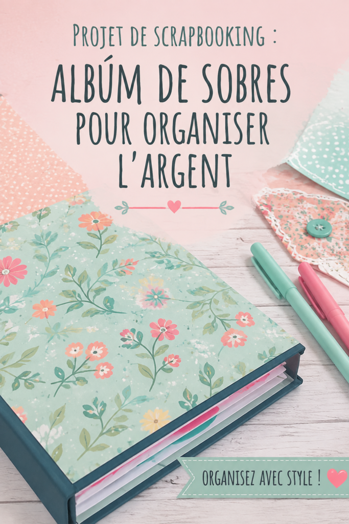 Vue d'un album d'enveloppes coloré pour organiser son budget familial