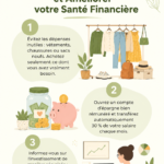 Une femme examinant son budget avec un ordinateur et de la papeterie.