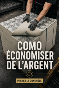 Femme souriante en train de calculer son budget avec un ordinateur