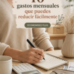 Femme examinant ses dépenses mensuelles pour mieux gérer son budget.