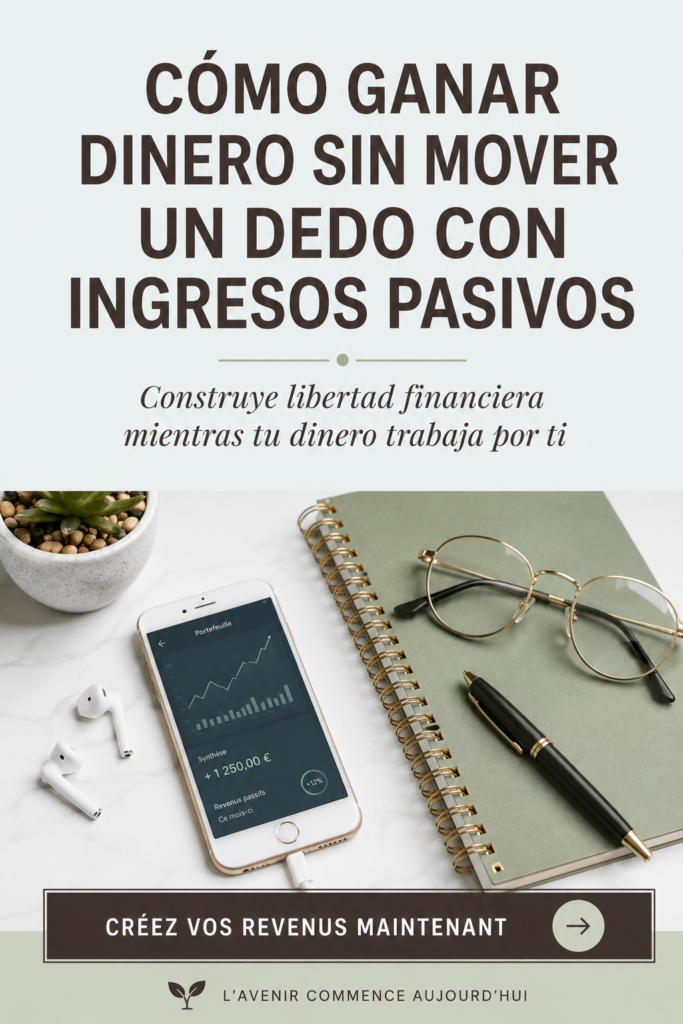 Illustration d'une femme réfléchissant à des stratégies de revenus passifs pour gérer ses finances.
