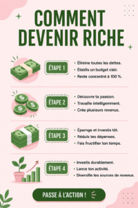 Femme souriante gérant son budget avec des notes et un ordinateur.