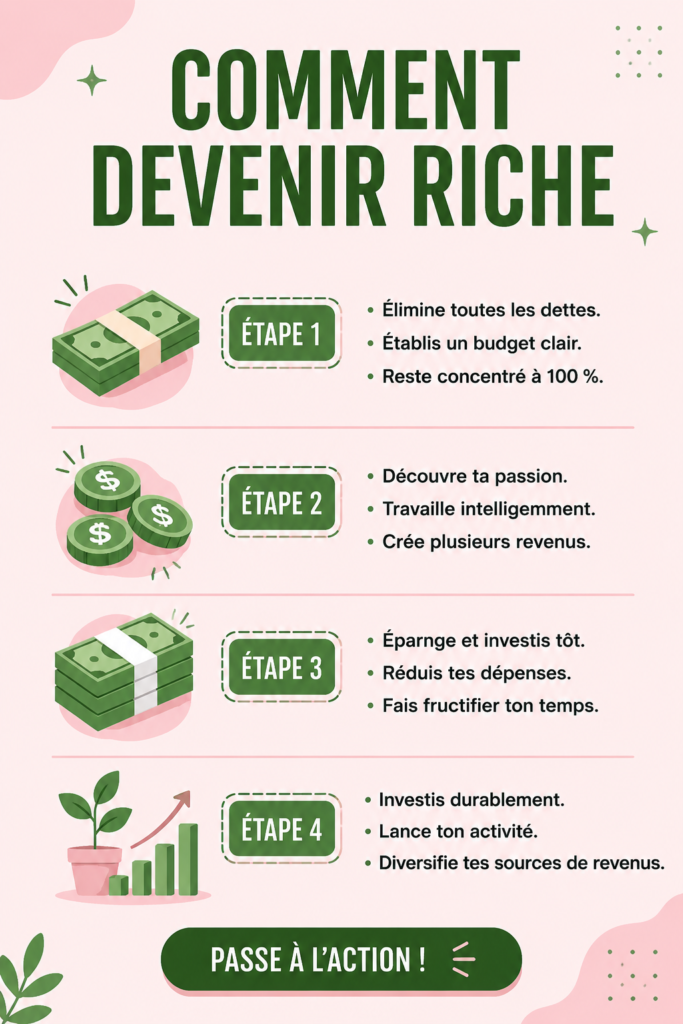 Femme souriante gérant son budget avec des notes et un ordinateur.