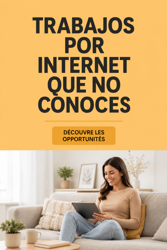 Femme travaillant sur son ordinateur portable à domicile, explorant des opportunités de travail en ligne.