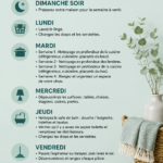 Femme souriante nettoyant son intérieur avec des produits éco-responsables, montrant une routine de ménage agréable.