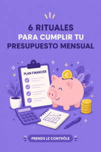 Femme souriante consultante son budget mensuel sur une tablette.