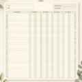 Un tableau de budget coloré et bien structuré, pour aider à la gestion des finances personnelles.