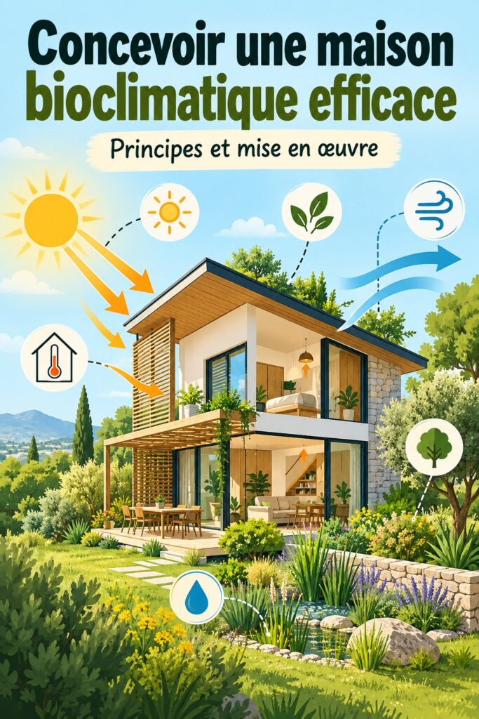 Femme souriante intégrant le bio-climatisme dans sa maison avec des solutions écologiques