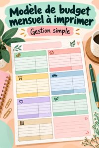 Un modèle de budget estival sur une table avec des calculatrices et des fournitures de bureau.