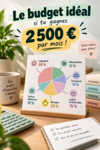 Femme regardant ses finances avec un ordinateur et un carnet, représentant une gestion de budget efficace.