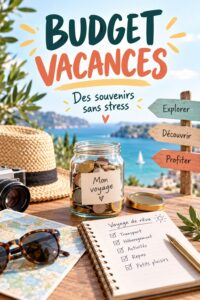 Un ensemble d'enveloppes colorées étiquetées pour la gestion du budget vacances