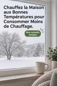 Femme souriante ajustant le thermostat de chauffage dans sa maison