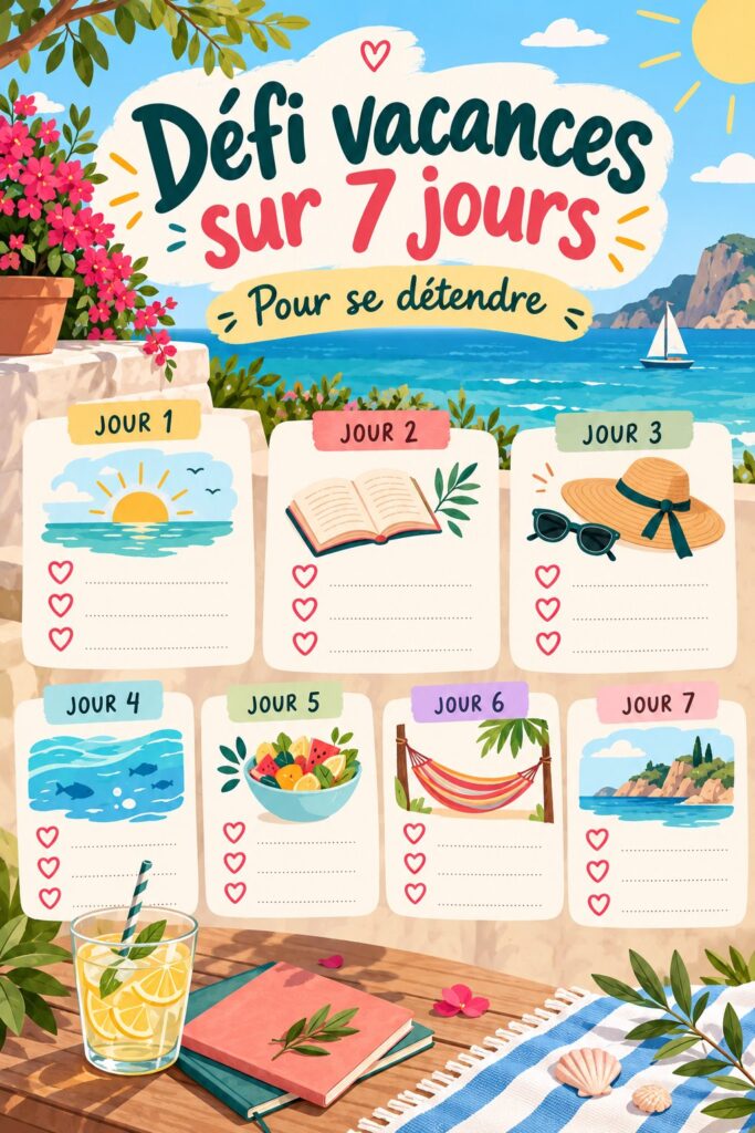 Une femme heureuse sur la plage avec un livre pour évoquer des vacances relaxantes à budget maîtrisé.