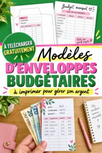 Modèle d'enveloppes budgétaires à imprimer pour une bonne gestion financière.