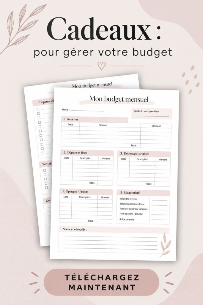 Femme regardant des idées de cadeaux tout en planifiant son budget.